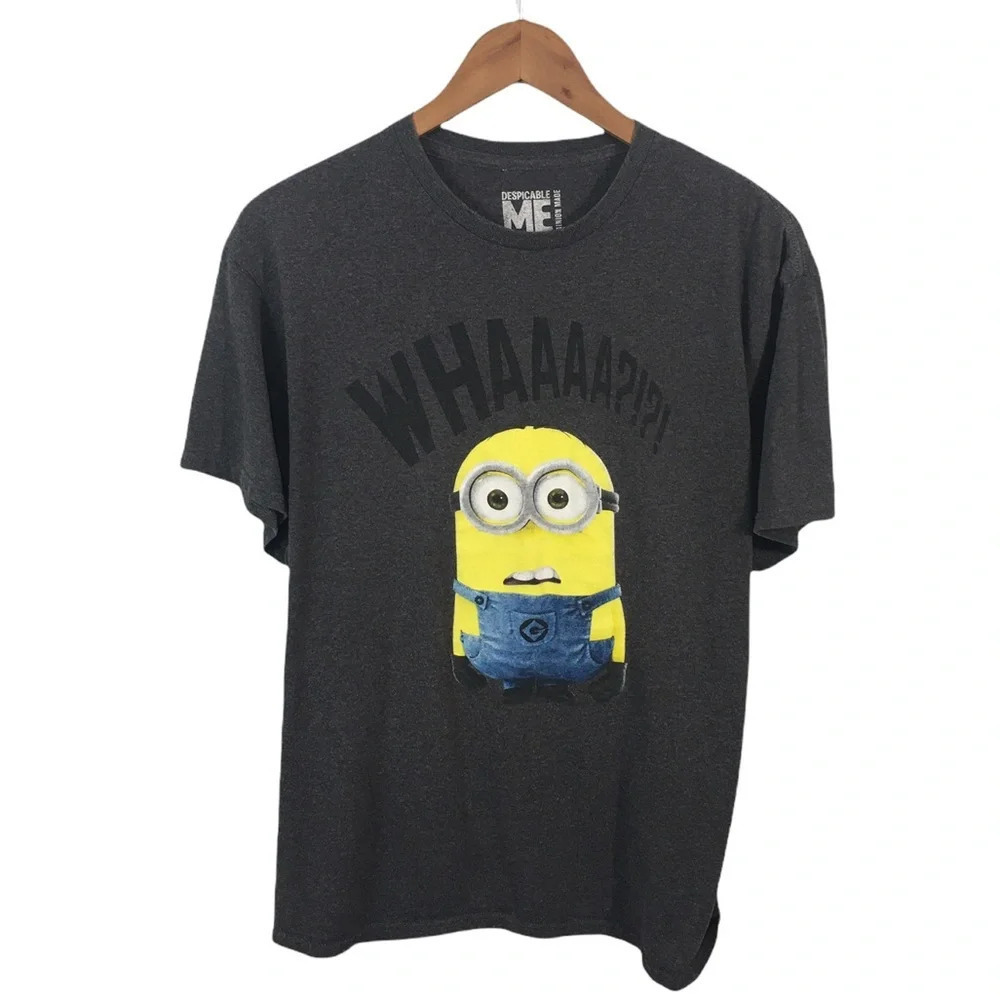 TS328 Men’s Despicable Me MINION Made Movie Graphic T Shirt L